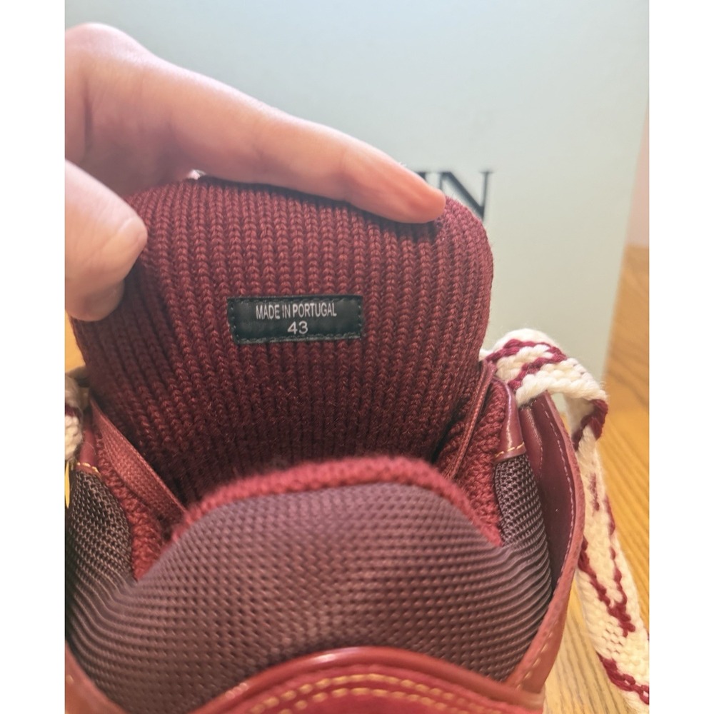 Lanvin Curb Sneaker (Maroon/Red) Size 10 - Picture 8 of 9